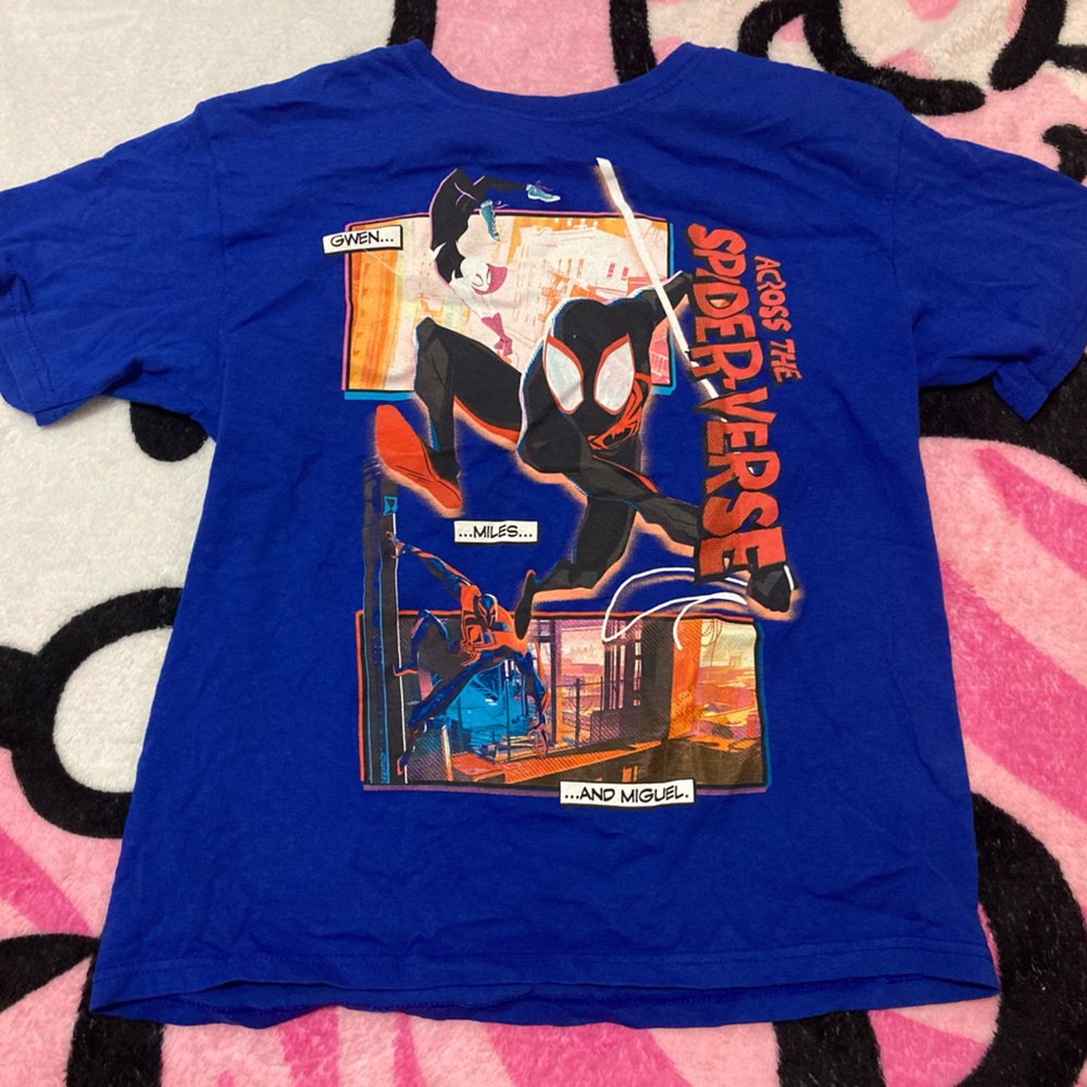 spider man into the spider verse t shirt